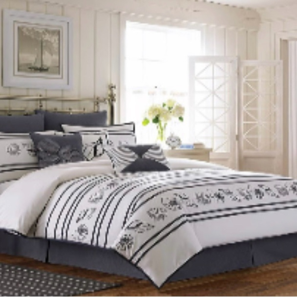 CROSCILL Montego Bay King Duvet Cover New